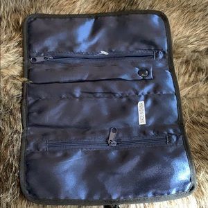 Soft Travel Jewelry Bag Blue